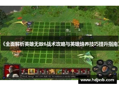 《全面解析英雄无敌6战术攻略与英雄培养技巧提升指南》