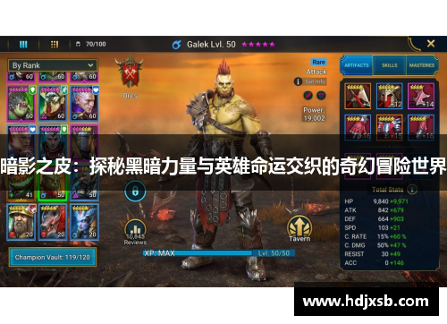 暗影之皮：探秘黑暗力量与英雄命运交织的奇幻冒险世界